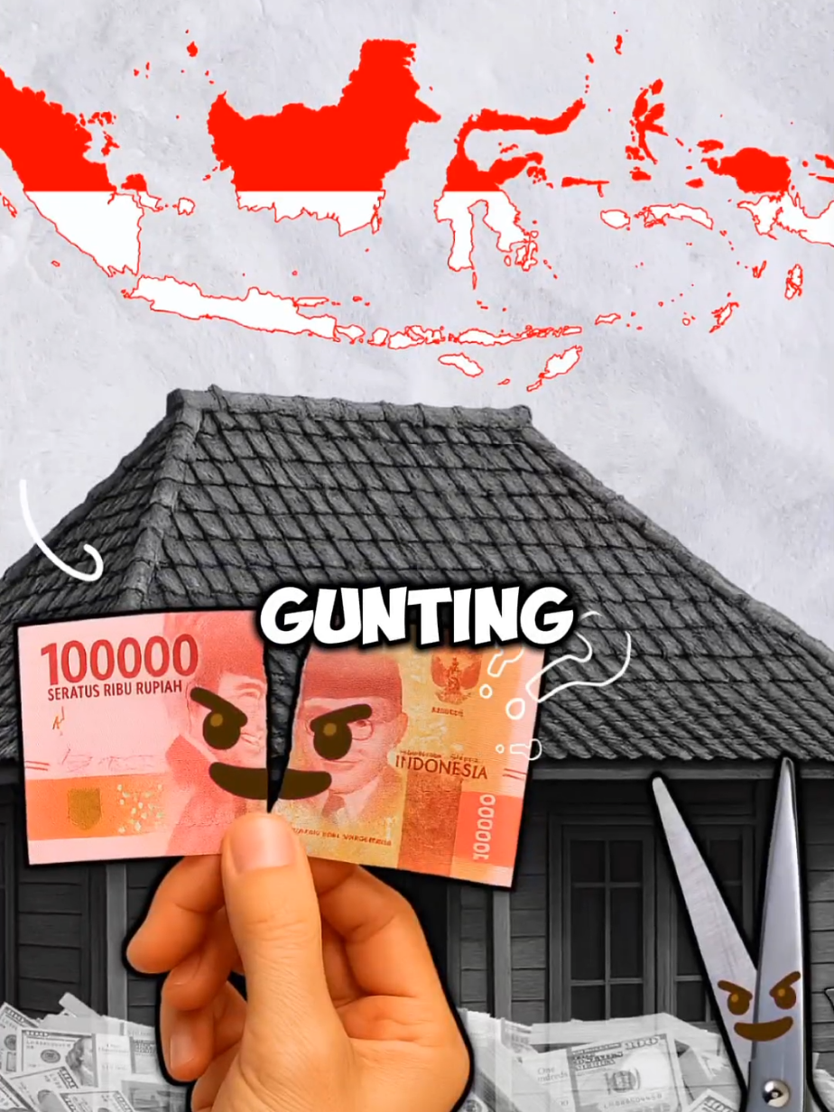 Indonesia Dulu Wajib Gunting Uang⁉️🧐 #indonesia #uang #sejarah  #gunting 