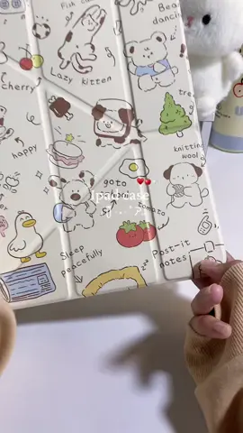 ปกน่ารักมากกกเคสใสอะคริลิคที่ กันงอได้น้าา🪽🫧🍎 #ipad #case #ipadcase #ipadgen11 