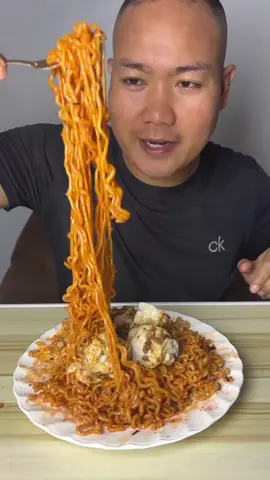 Samyang + siomai combo #food #fyp #mukbangasmr 