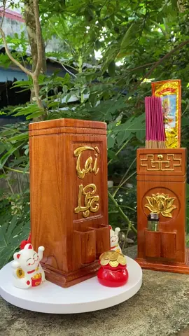 Ống đựng nhang , hương bằng gỗ cao cấp – Sang trọng , tiện dụng cho mọi không gian thờ cúng #ongdungnhang #phongthuy #tailoc #xuhuong 