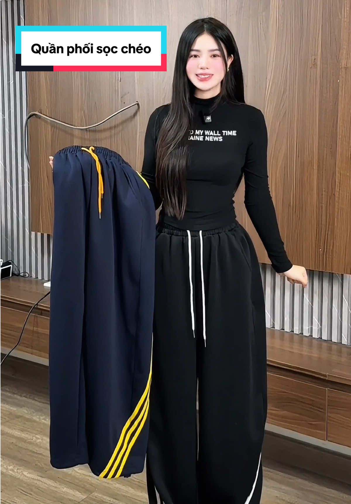 Quần phối sọc chéo lạ mắt mà đẹp xỉu ạ 😍😍#xuhuong #huynhchang00 #huynhchangreview 