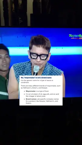 Sir paano po naging brand name ang mayonnaise?🤔🤪 #jhonghilario #larolaropick #itsshowtime #itsgiving 