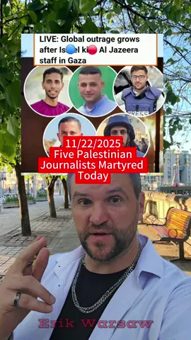 💔 Five Palestinian Journalists Martyred Today #erikwarsaw #fyp #pressfreedom