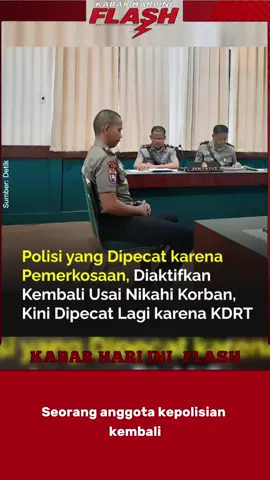 Seorang oknum polisi kembali diberhentikan setelah sebelumnya sempat terlibat kasus dugaan tindak asusila. Ia pernah diaktifkan kembali setelah menikahi korban, namun kini kembali menjalani sidang etik terkait dugaan KDRT. Keputusan pemberhentian akhirnya dijatuhkan. Kasus ini memicu perhatian publik dan menyoroti proses penegakan disiplin di internal kepolisian.