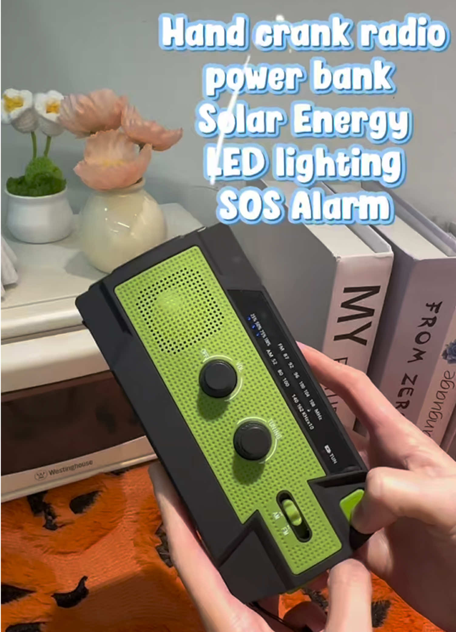 Multifunctional hand crank Large radio #saftyfirst #emergency #camping #radio #blackfriday 