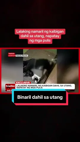 BABALA: SENSITIBONG BALITA Sugatan ang isang lalaki sa Taguig matapos barilin ng kanyang kaibigang naniningil ng utang.  #FrontlineExpress 