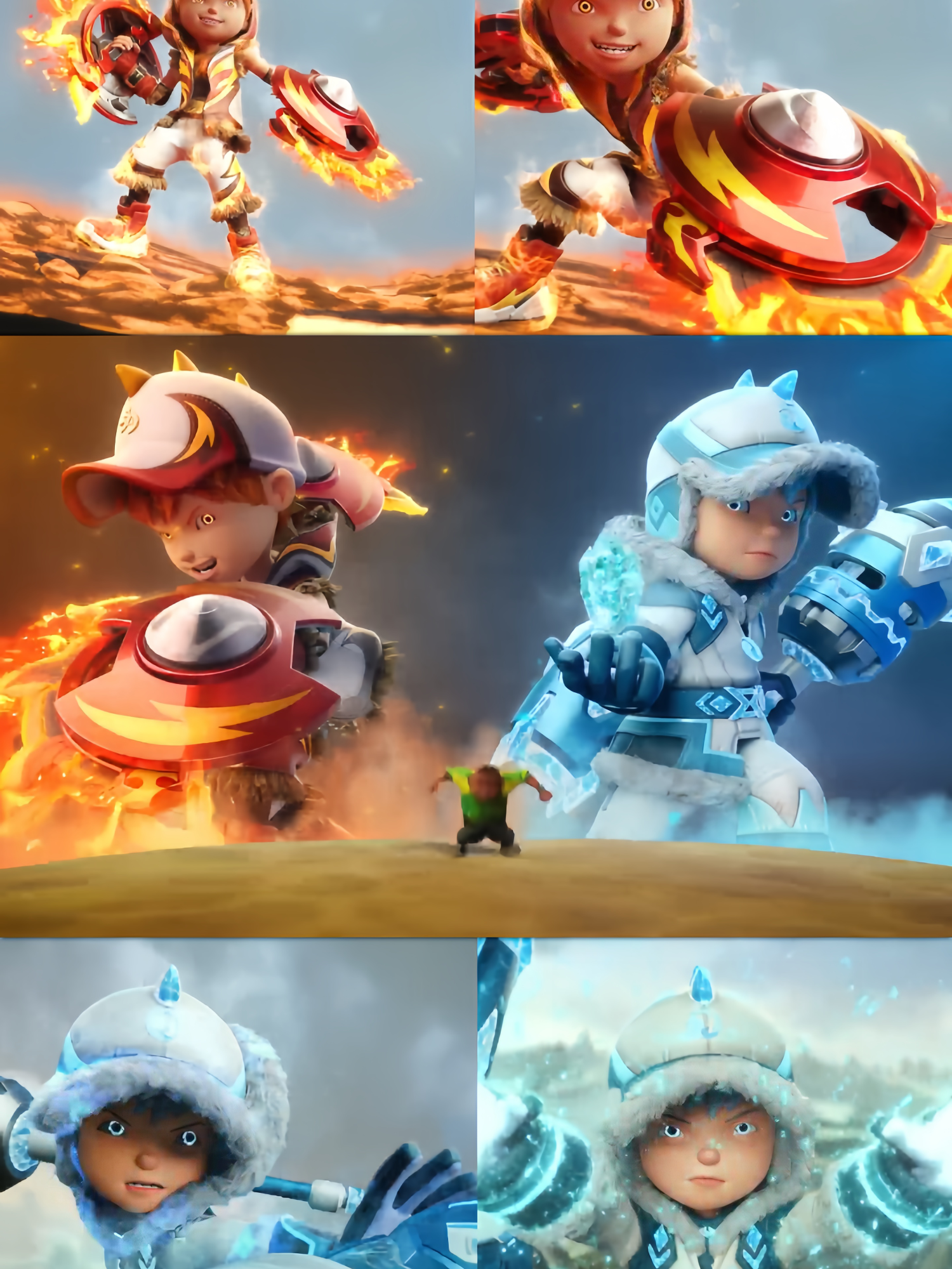 Tahap 3 🤩 Nova & Blizzard #boboiboy #boboiboynova #boboiboyblizzard #boboiboybaraju #boboiboybaraju🔥❄️