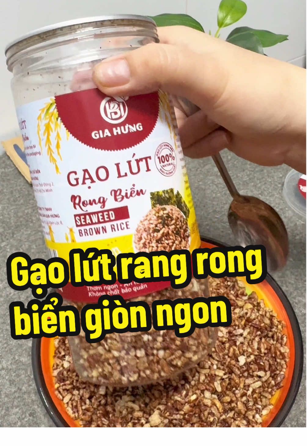 Gạo lứt rang rong biển giòn ngon vừa vị ăn cuốn lắm nha #Kimchi168 #gaolut #gaolutrongbien #gaolutrangrongbien #xuhuongtiktok 