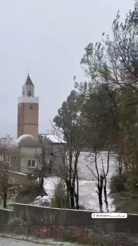 نزول الثلوج في عين دراهم  #عين_دراهم #foryou #fyppp #tunisia #fyp 