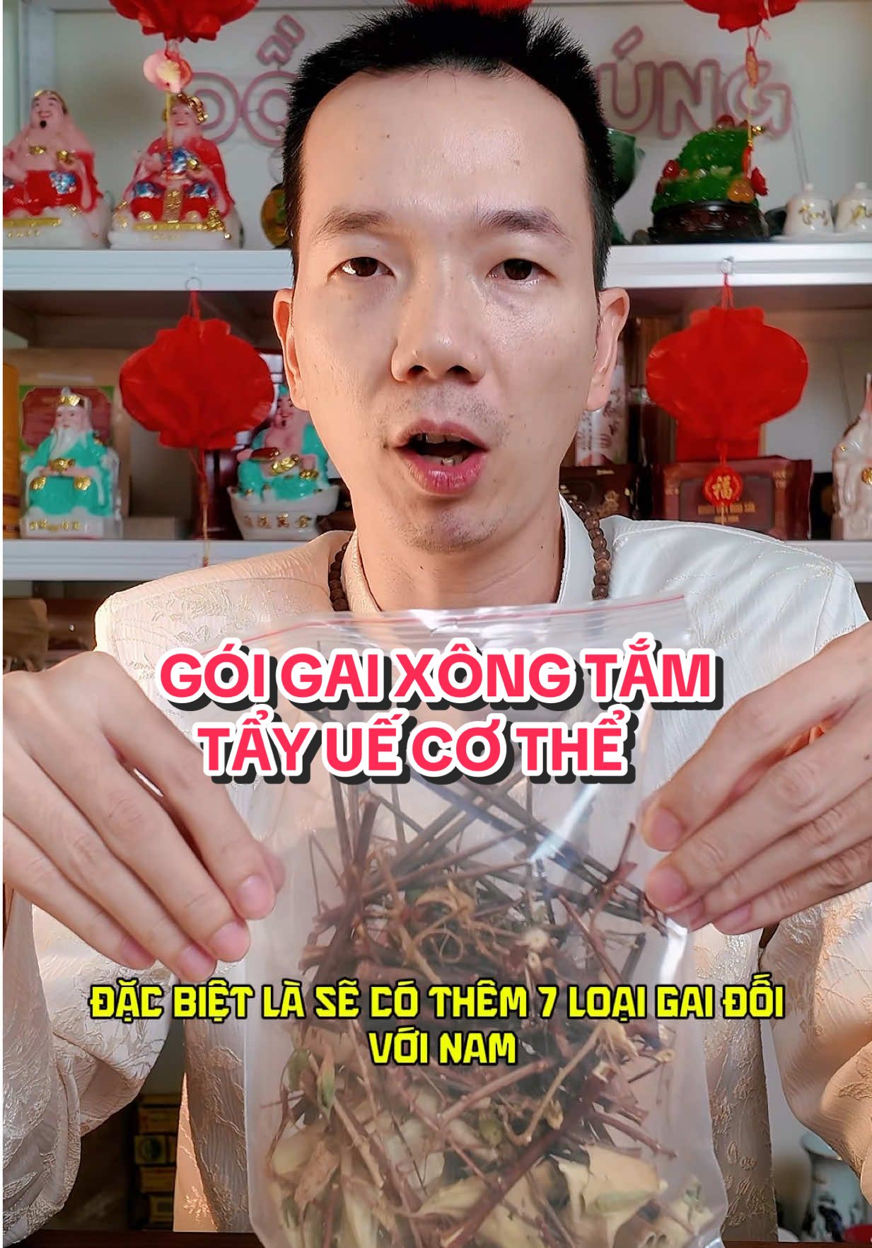 Gói gai xông tắm tẩy uế cơ thể #gaixongtam #thaomocxongtam #xongtayue #thanhtaynangluong #phongthuy 