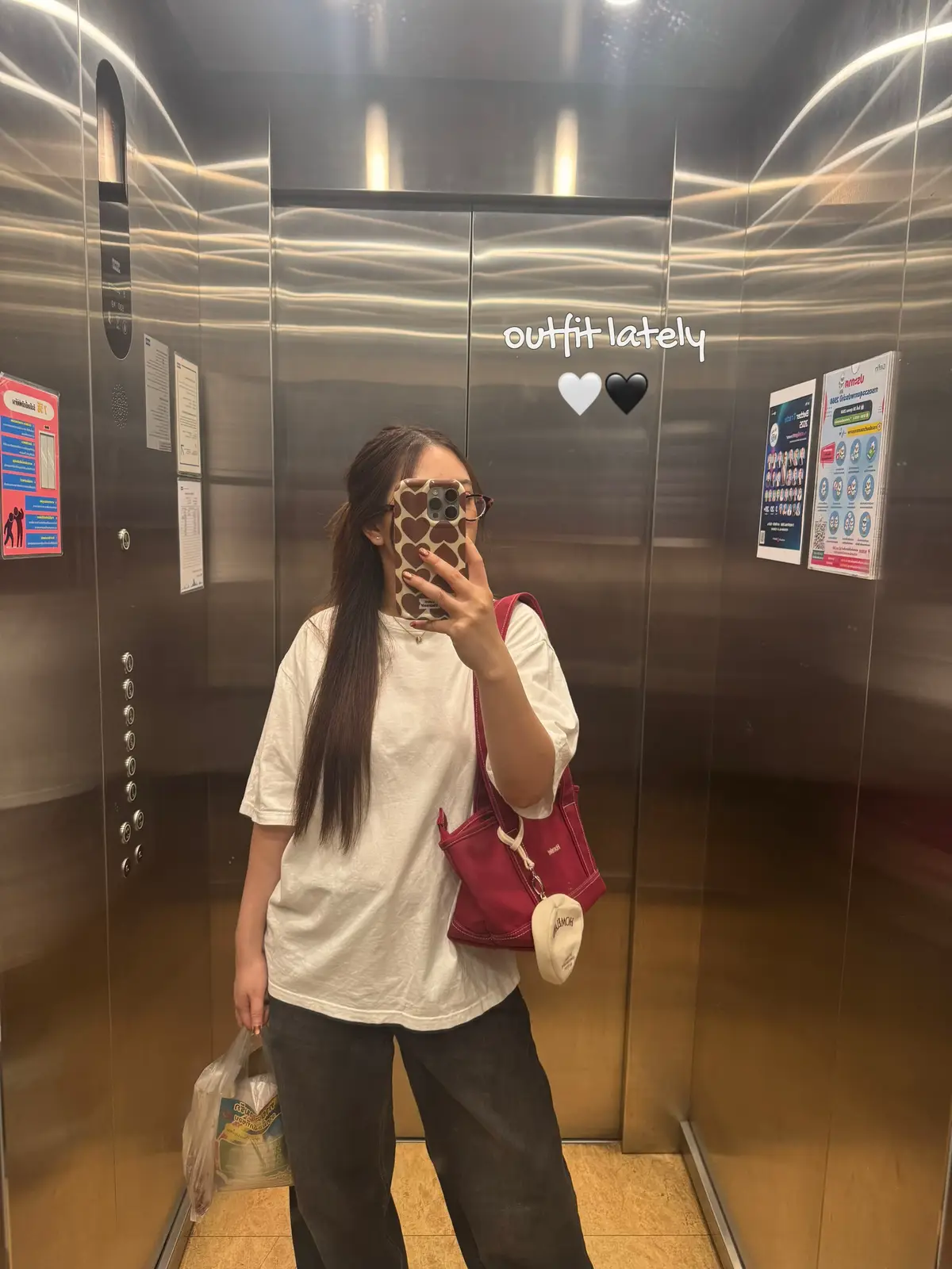 outfit lately 🤍🖤 ชุดช่วงนี้ขาวดำ #OOTD #fashion #TikTokFashion #outfitideas 