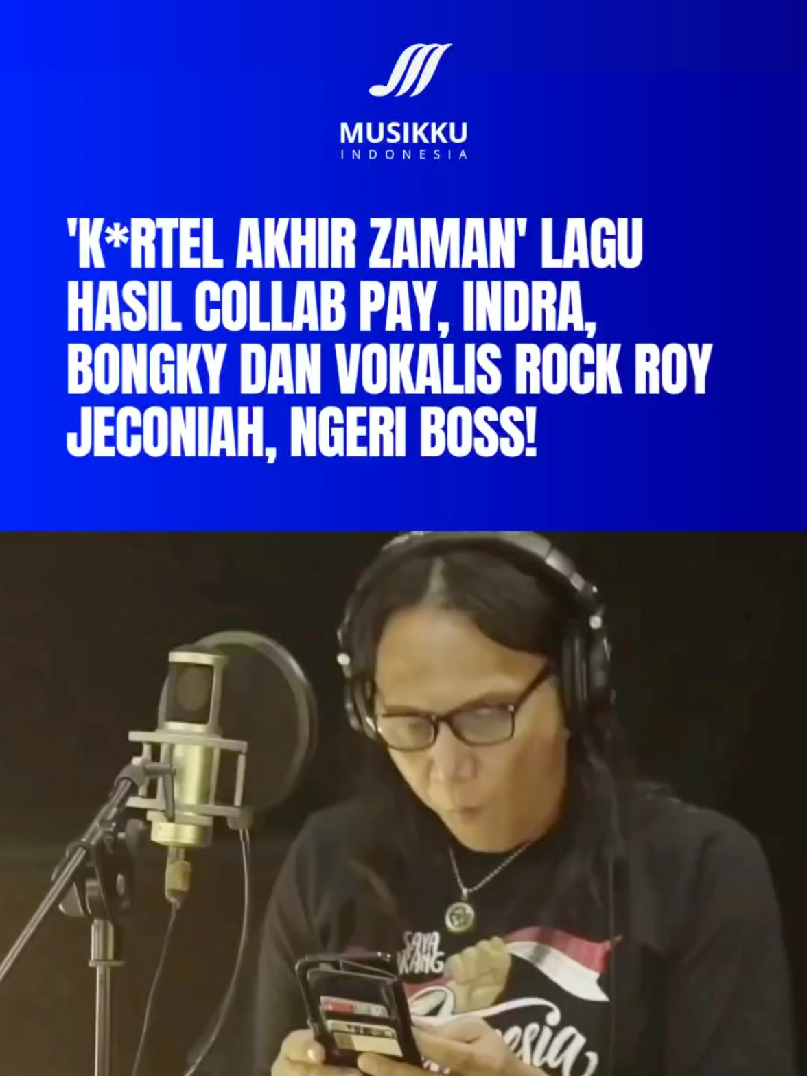 Perpaduan yang sempurna, ada yang tau lagu ini... Proyek superband General Maya, gabungan tiga legenda Pay Burman, Bongky, dan Indra Q, pernah merilis “K*rtel Akhir Zaman”, sebuah track bertenaga tinggi yang menghadirkan vokal garang Roy Jeconiah. Perpaduan riff cadas, groove tebal dan karakter vokal Roy membuat lagu ini terasa seperti napas baru bagi rock Indonesia.  Ngeri betul, boss! #musikku 