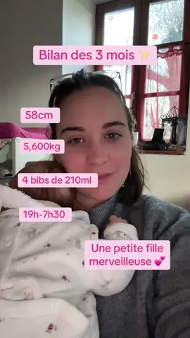 3 mois de toi 💕 #3mois #mafillemavie #bilan #bilanbebe #pourtoiii 