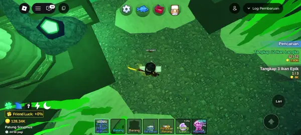 baru main pertama kali dapet gede#fish#it