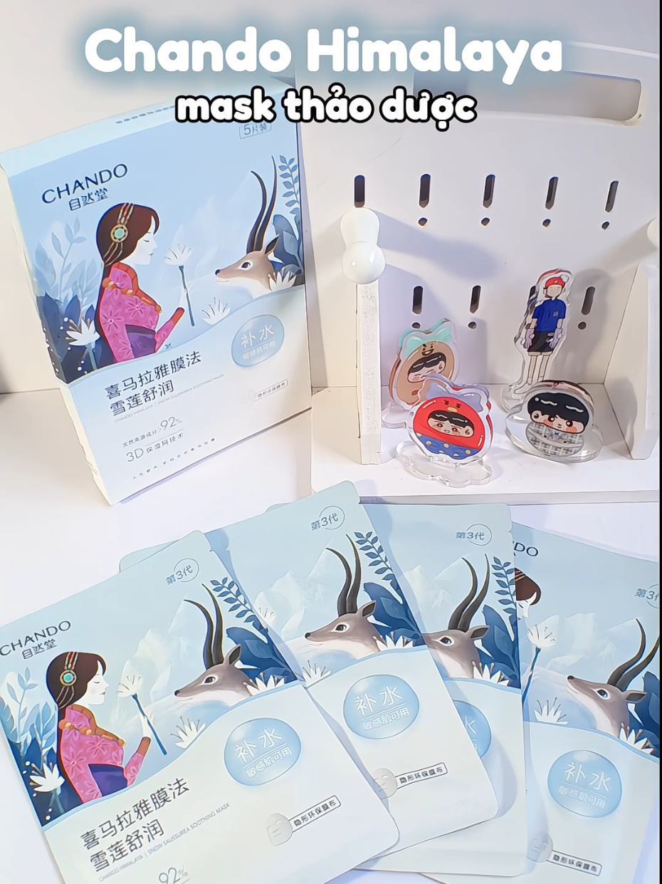 mặt nạ Chando đắp đã lắm mí bà ui😍 #Chando #matnachando #matnathaoduoc  #chandohimalaya #maskchando 