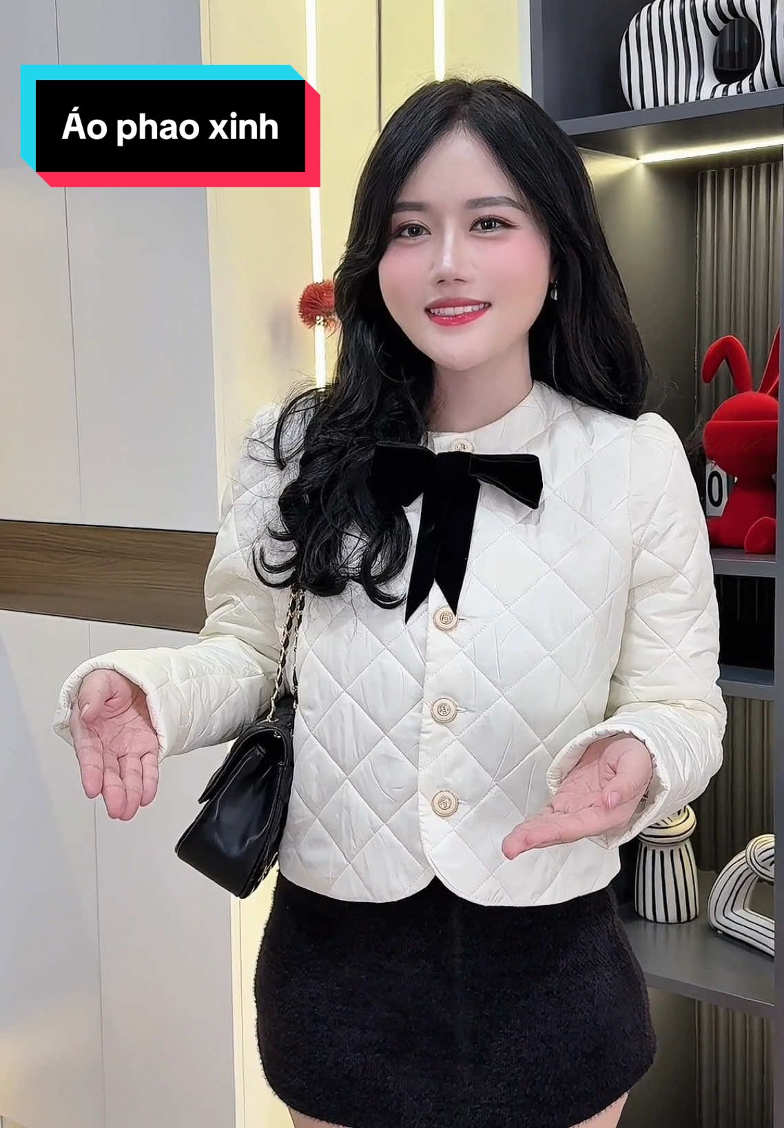 Áo phao nơ xinh #aoxinhthudong #aophaonoxinh #doxinhmoingay #myoutfit #phoidoxinh 