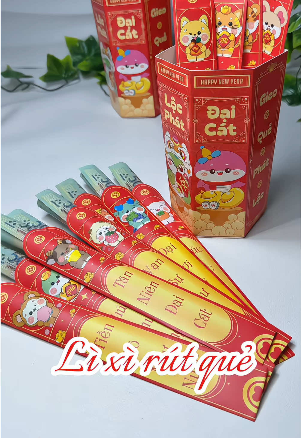 Lì xì rút quẻ đi ạ  @Kim Nhung (mẹ bé Hý👧🏻)  #lixi #lixirutque #tet #tết2026 #kimnhungmebehy 