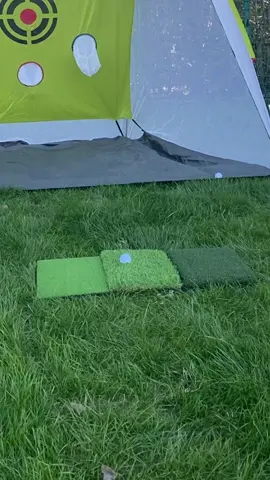 Training golf at home use real ball with this golf net! #golf #golftiktok #fyp #tiktokshop 