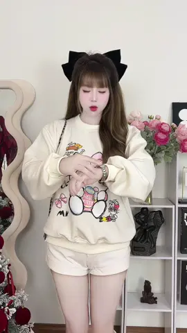 Áo nỉ in hình xih nè #aoni #aonibong #aonibongnu #aoninu #aonuxinh 