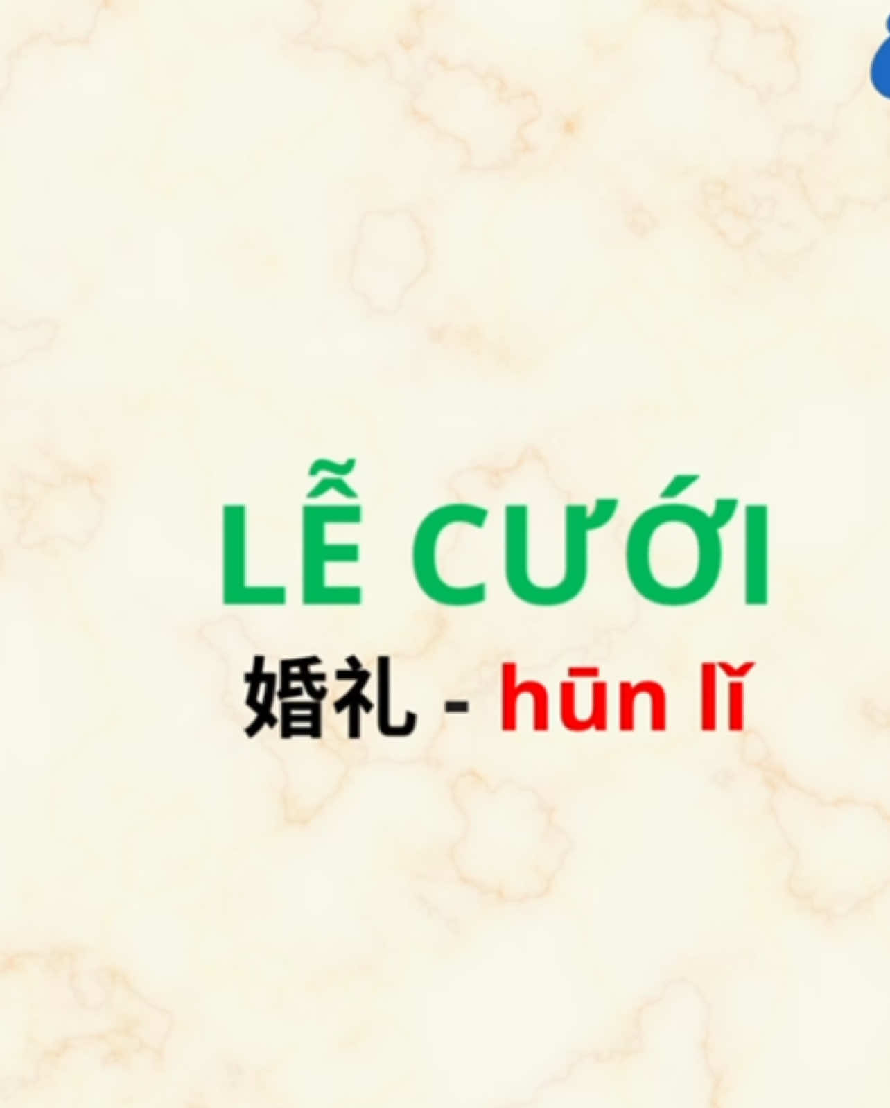 Từ vựng chủ đề LỄ CƯỚI 婚礼 #tuvungtiengtrung #tuvungtheochude #cuoi #codau #chure 