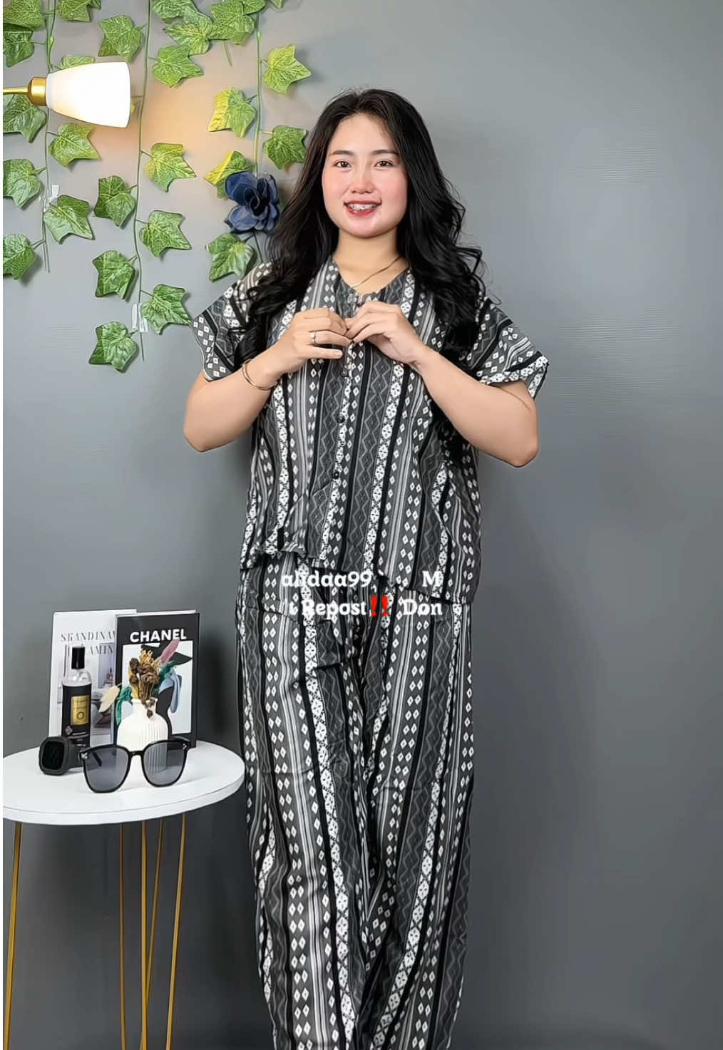 Enak nih pakek baju setelan ini buat santai di rumah maupun ke pasar 🥰✨🩷 #onesetbajurayon #setelanwanita #setelanoversize #setelanjumbo 