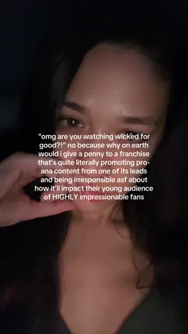 maybe when it’s bootlegged #wicked 