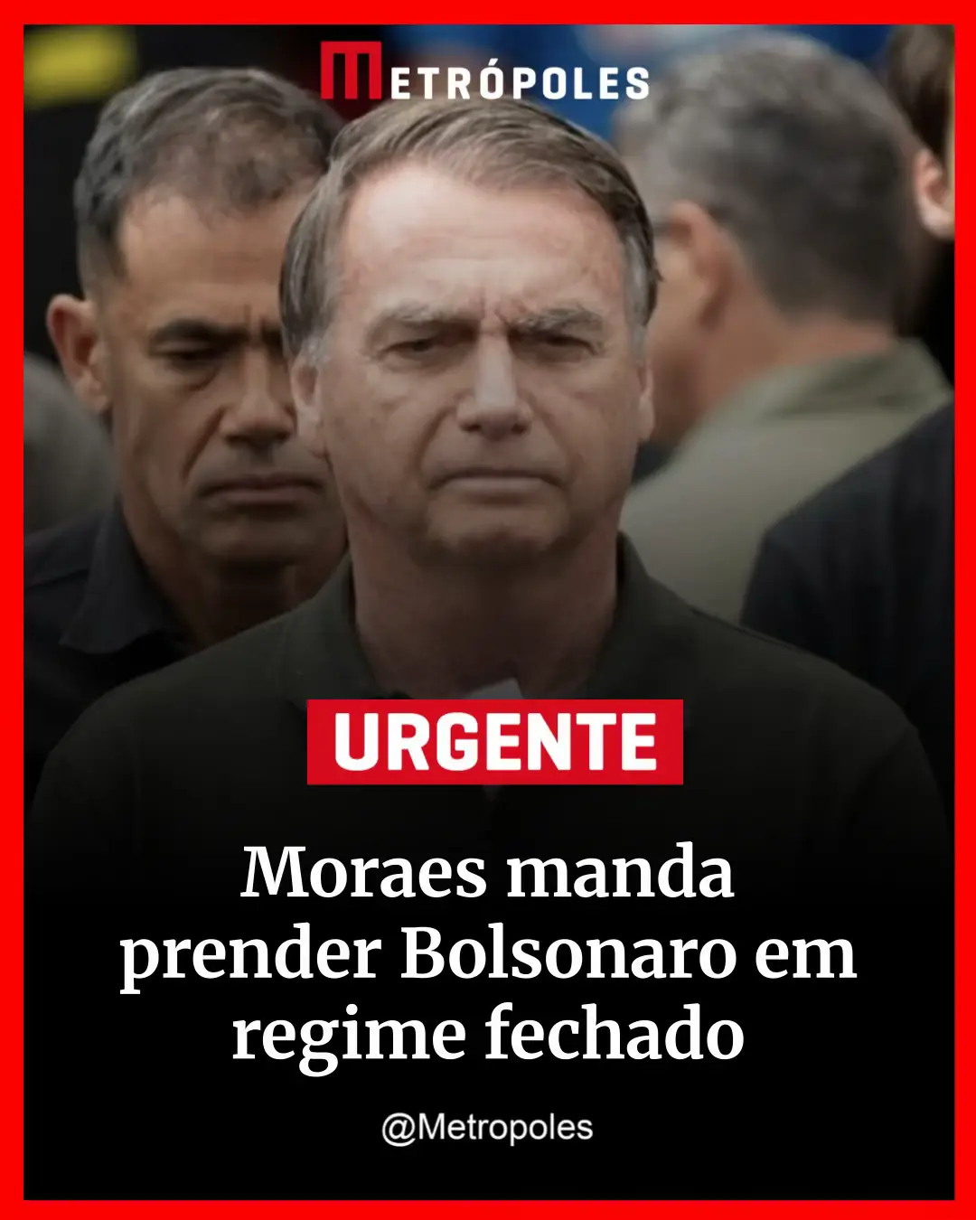 O ex-presidente Jair #Bolsonaro (PL) foi preso pela #PolíciaFederal na manhã deste sábado (22/11), em #Brasília, por ordem do ministro do STF Alexandre de Moraes. Segundo apurou a coluna, Moraes mandou prender Bolsonaro preventivamente, antes do cumprimento da pena à qual o ex-presidente foi condenado no inquérito do golpe. A prisão foi confirmada à coluna Igor Gadelha pelo diretor-geral PF, Andrei Rodrigues, e pelo advogado Celso Villardi, que atua na defesa do ex-presidente na trama golpista. Segundo Andrei Rodrigues, Bolsonaro foi levado para a Superintendência Regional da Polícia Federal, localizada no setor policial sul, em Brasília. ➡️ Leia mais na coluna de @igorgadelham em metropoles.com 📸 HUGO BARRETO/METRÓPOLE