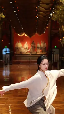 Power rises from the earth, force flows through the palm.#taichi #kungfu 