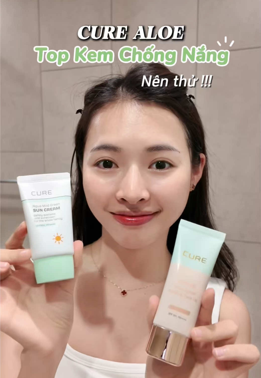 Top of Top kem chống nắng xịn sò nâng tone đẹp nè #CureAloe #Curealoevietnam #kcncurealoe #kemchongnang #kemchongnangnangtone 