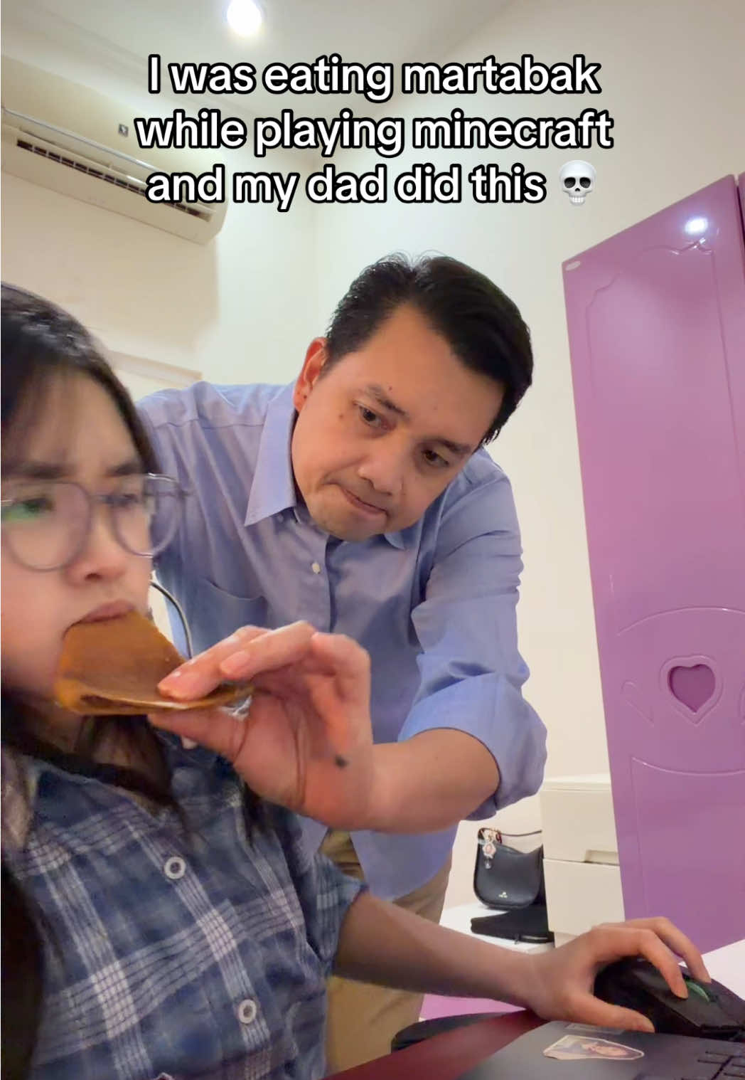 I was cooking bfr he came😡 #martabak #dad #FoodTok #fyp #Minecraft