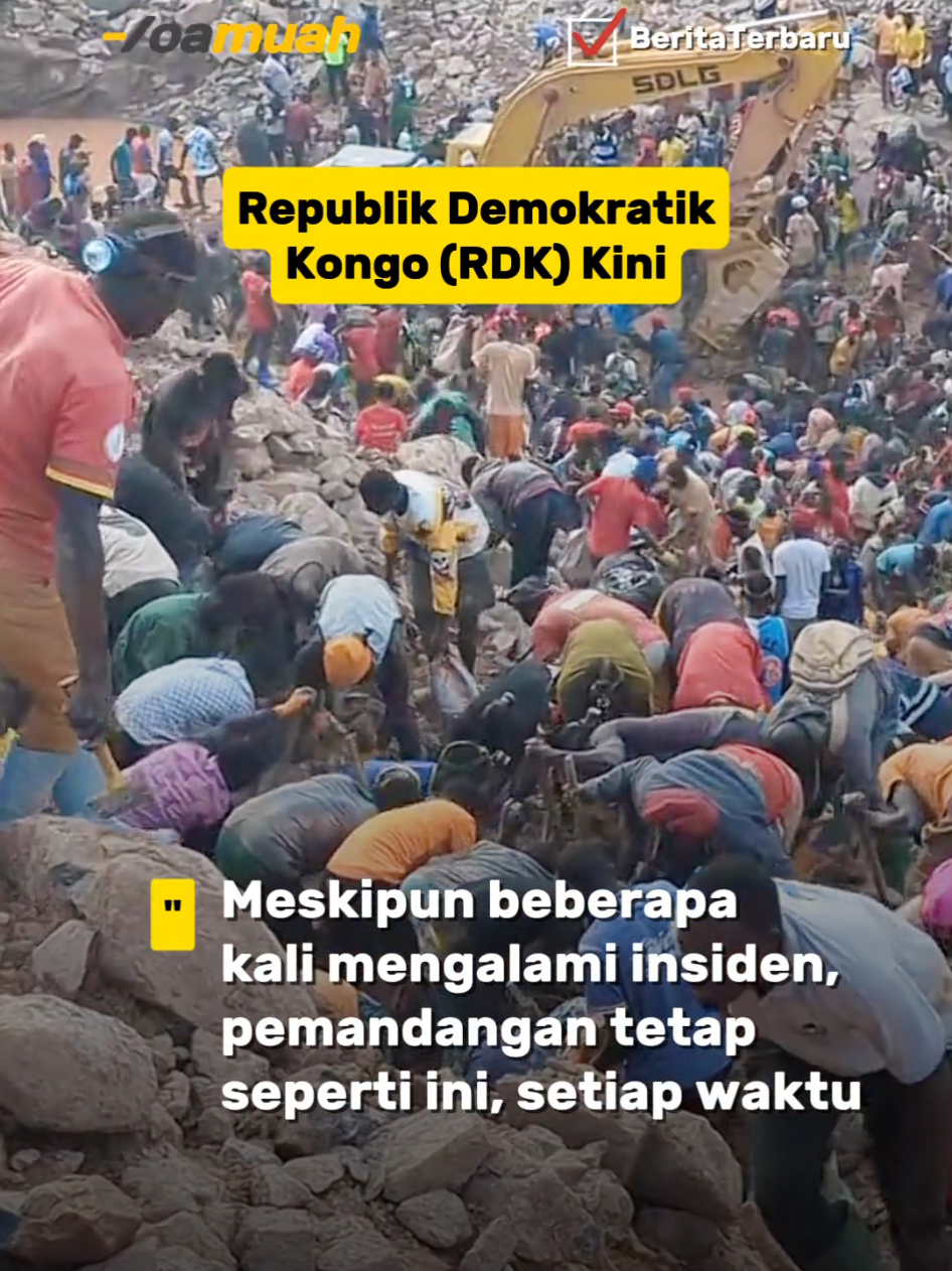 Update 3. Perkembangan utama terkait penambangan kobalt ‼️  di Republik Demokratik Kongo (RDK) pada hari ini, 22 November 2025, meliputi tragedi runtuhnya jembatan tambang ilegal dan penangguhan operasional tambang industri oleh pemerintah.  Tragedi Tambang Ilegal 👇 - Sebuah insiden tragis terjadi pada Sabtu, 15 November 2025, di tambang kobalt Mulondo (atau Kalando) di Provinsi Lualaba. - Sebuah jembatan darurat yang digunakan oleh penambang artisanal (penambang liar) runtuh karena kelebihan beban, menewaskan sedikitnya 32 hingga 49 orang. - Area tambang tersebut sebelumnya telah ditutup oleh pemerintah karena hujan lebat dan risiko tanah longsor yang meningkat. - Pemerintah provinsi Lualaba telah menangguhkan seluruh aktivitas penambangan artisanal di lokasi tersebut dan meluncurkan penyelidikan resmi. - Penangguhan Operasional Tambang Industri Menteri Pertambangan RDK, Louis Watum Kabamba, pada Kamis (20/11/2025) mengumumkan penangguhan aktivitas di lokasi penambangan yang dioperasikan oleh perusahaan Tiongkok, Congo Dongfang International Mining (CDM), anak perusahaan dari Zhejiang Huayou Cobalt. - Penangguhan selama tiga bulan tersebut diberlakukan karena perusahaan dinilai tidak memenuhi standar lingkungan dan menyebabkan polusi air, yang menimbulkan risiko kesehatan serius bagi masyarakat setempat.  Republik Demokratik Kongo hari ini 22 November 2025 Berita hari ini #yoamuah #NEWS #Kongo 