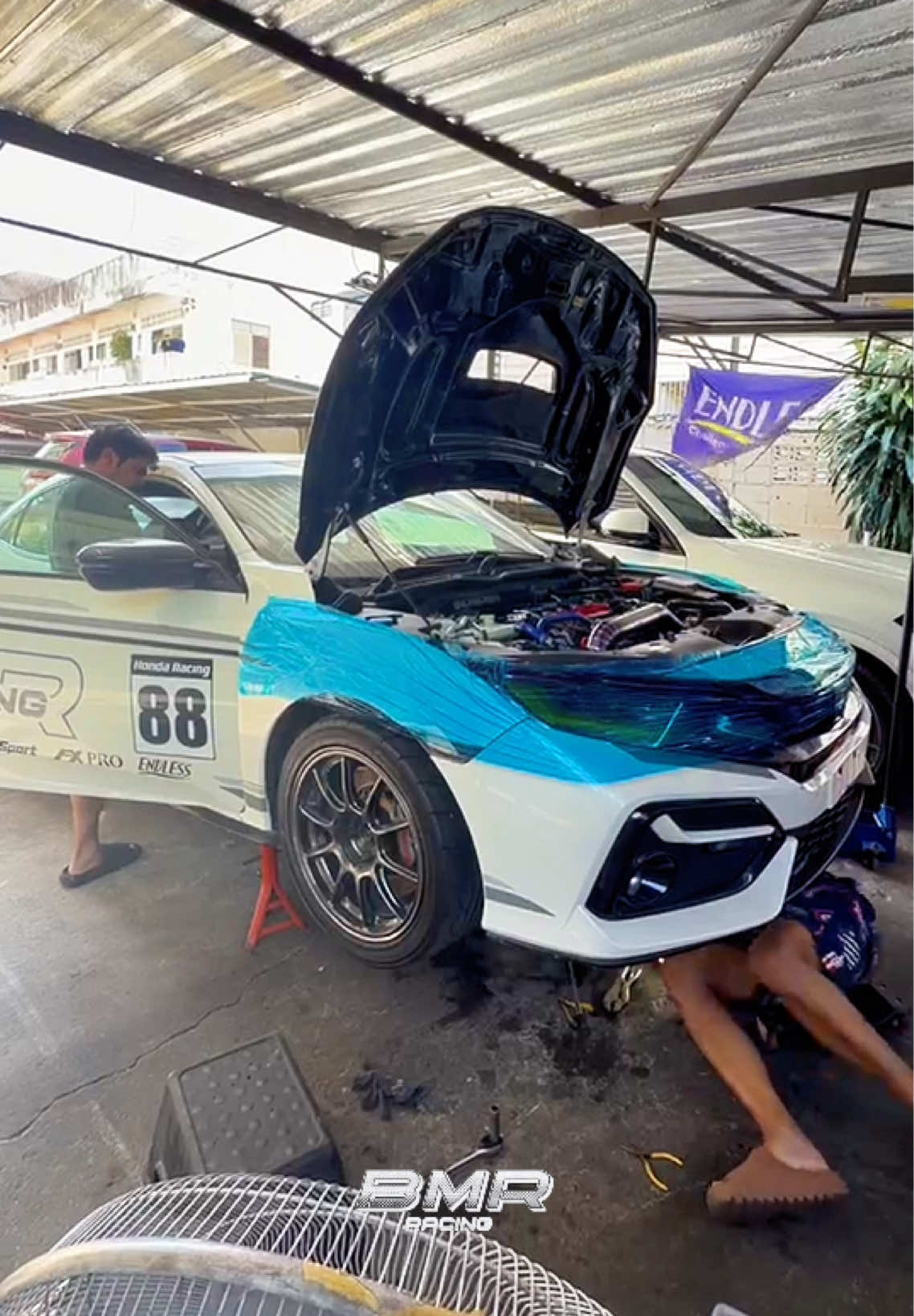 เสียงแรกมาแล้ว กลับสู่เดิมๆไล่ข้าง‼️💯 #fyp #bmrracing #bmrดิวะ #ท้ายข้าวมันไก่🐔💯 #civicfk 