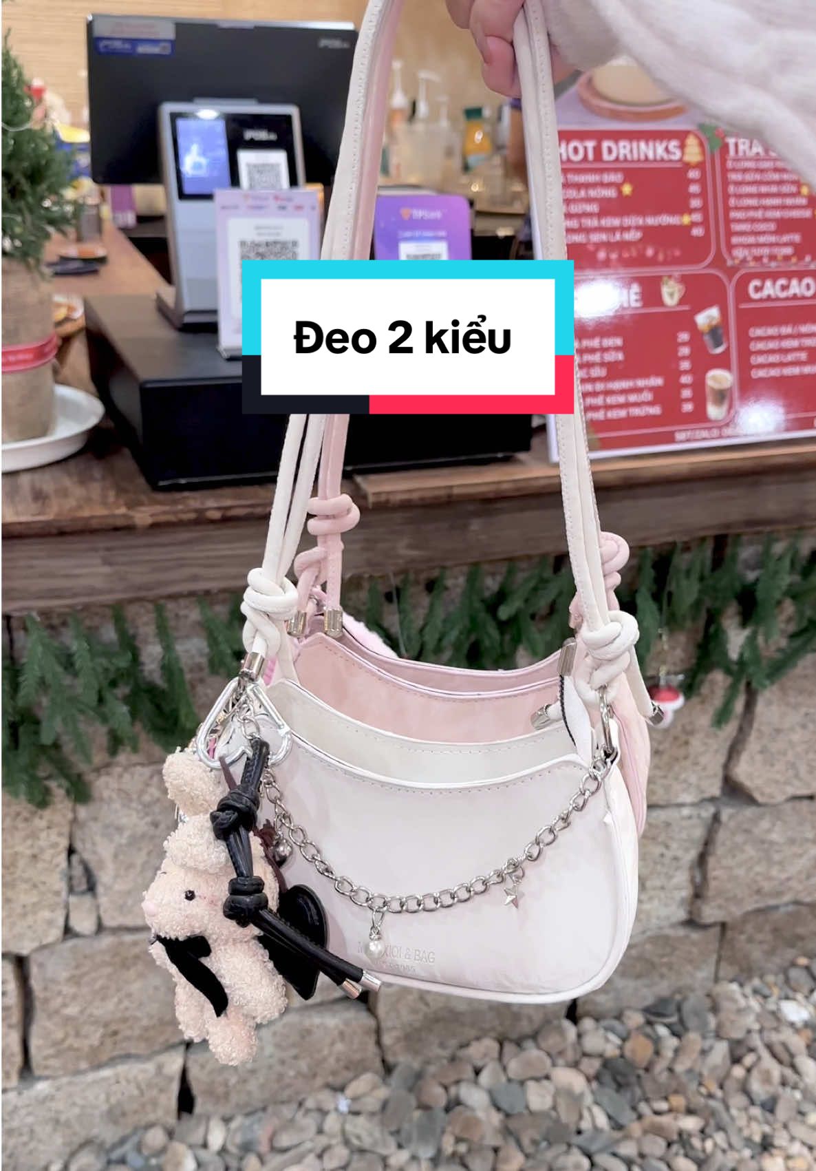 Túi kẹp lách dáng thuyền dây rút phối xích sale 16x còn 8x #tuikepnach #tuixachdephot #tuideocheo #reviewtuixach #tuihottrend 