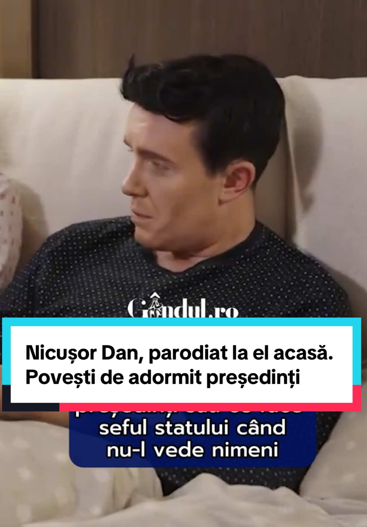 Nicușor Dan, parodiat la el acasă. Povești de adormit președinți sau ce face șeful statului când nu-l vede nimeni #presedinte #nicusor #news #stirilezilei #gandul