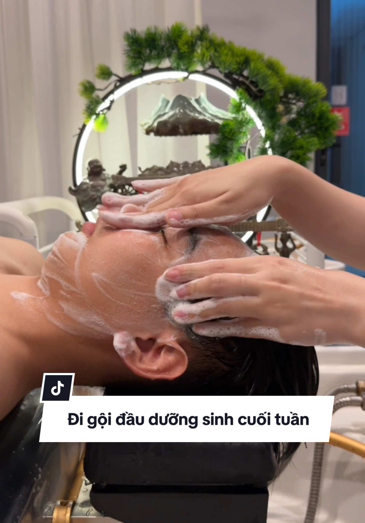 Gội đầu thư giãn vào cuối tuần #caonguyenbarber #goidauduongsinh #asmr #bmt 