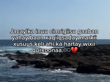 Jacaylka inuu cimrigiisu gaaban yahay baan xaqiiqsaday markii xusuus keli ahi ka hartay wixii qurxoonaa.💔 . . . #qalbijab😥💔😥 #jecelow #qalbiholcay💔🥺 #viwesproblem😌🙏💔 #viwes 