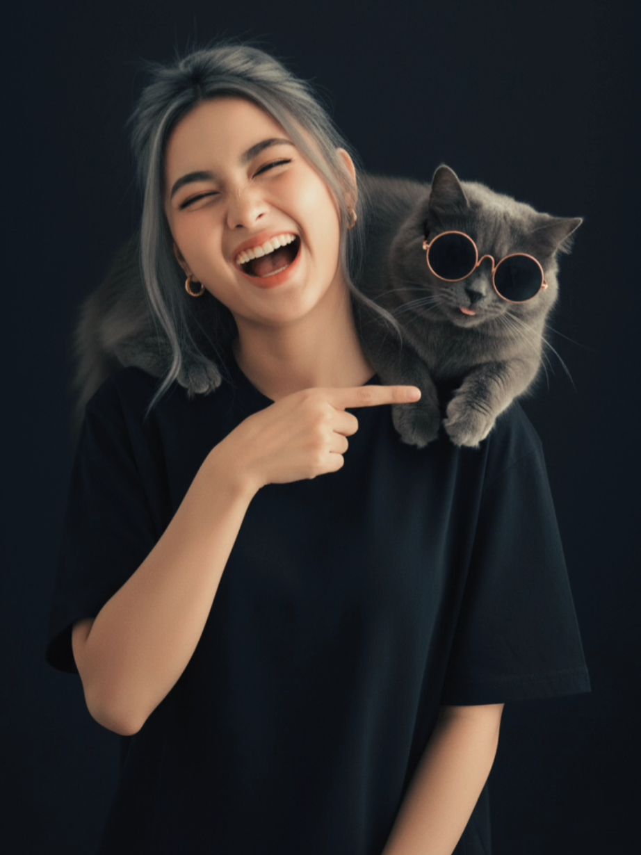 Sama mbull 🤭🤭. ada yang mau prompt nya??😁 #Gemini #catlover  #prompt #ai #fyp 