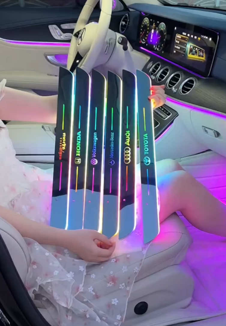 Car LED threshold light #car #caraccessories #carconversion #fypシ #carmodification 