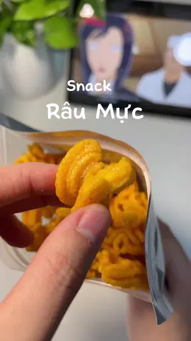 Snack râu mực nhà này ăn cuốn lắm mấy bà giòn ngon lắm #bimbim #snack #reviewdoan #xuhuong #ancungtiktok 