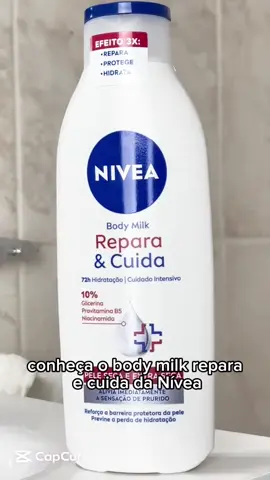 Conheça o Body Milk Repara & Cuida da NIVEA. Perfeito para quem precisa de hidratação profunda e imediata. Com Niacinamida e Provitamina B5, ele repara, protege e hidrata peles secas e extrassecas. O resultado? Pele macia e saudável o dia todo. Corre para garantir o seu! Link na bio. 🏃‍♀️💨 #NIVEA #CuidadosComAPele #SkincareCorporal #PeleSeca #HidratacaoProfunda    