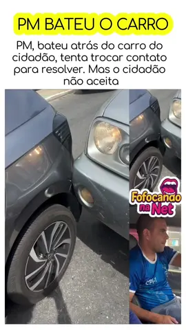 PM erra, mas o CIDADÃO quer justiça ao vivo Meu fiiiii, o PM deu aquela “encostadinha técnica” no carro do cidadão e já chegou todo sereno querendo resolver no papo. Só que o cidadão tava no modo “não vou facilitar pra ninguém hoje”. O homem não aceitava nem o número, nem a explicação, nem a paz mundial. A treta tava tão séria que parecia discussão de casal: — “Vamos resolver!” — “Não quero!” E os carros lá, abraçados, sofrendo mais do que os dois. 😂😂 #TretaNoTrânsito #pmbata 