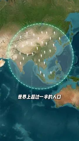 你敢相信，世界上超过一半的人口，竟然都集中在这个圆圈里？ #地理知识 #科普