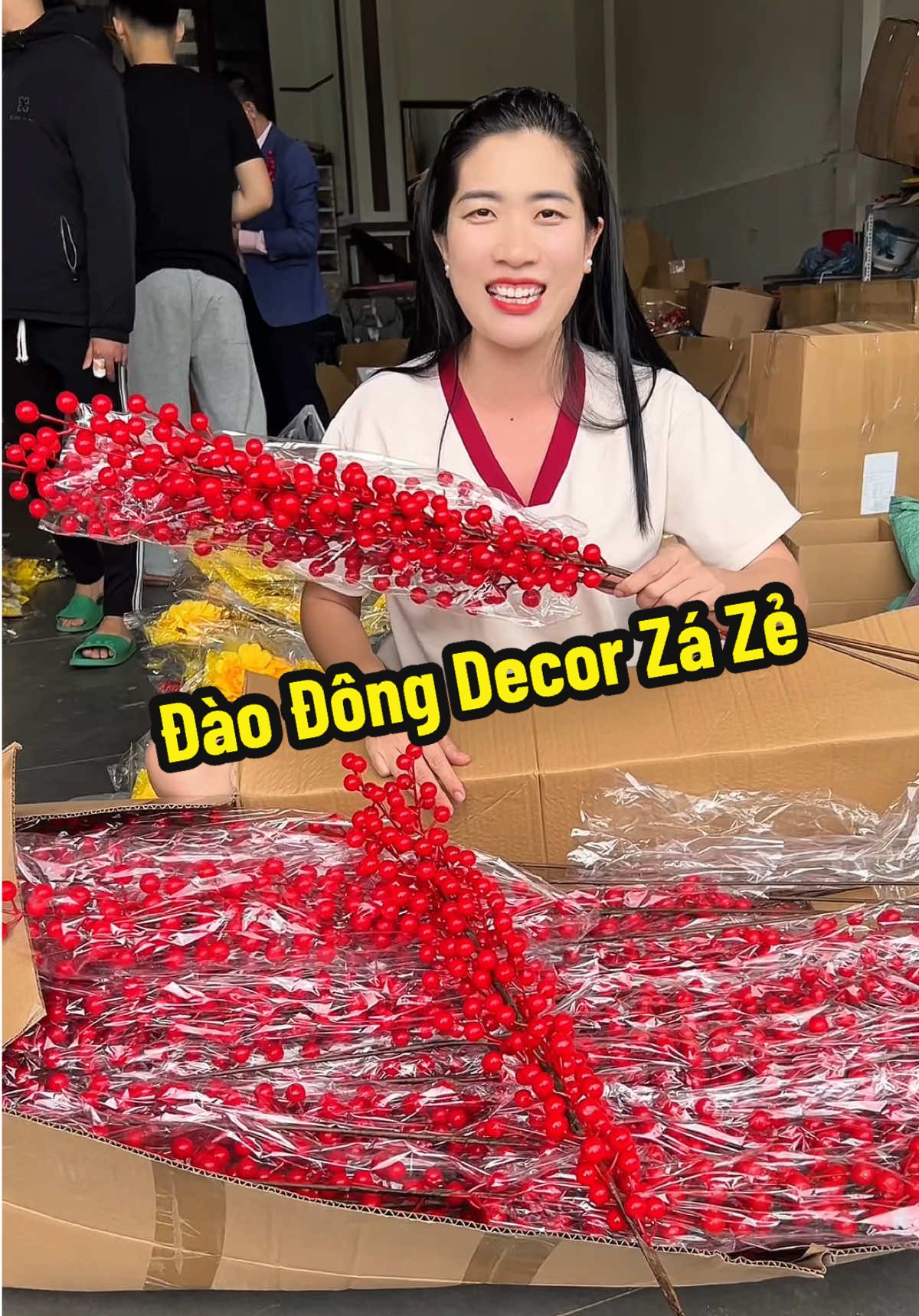 Đào đông 12 nhánh decor zá zẻ #xh #daodong #daodongdo #canhdaodong #daodongdo12nhanh 