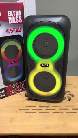 5-inch Karaoke Speaker with RGB Lighting and Wired Microphone#karaoke #speaker #Bluetooth 
