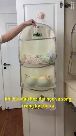 Túi Treo Gia Dụng 3 Tầng Lưới Trong Suốt Cho Đồ Lót, Tất Và Đựng Đồ Bếp