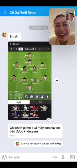 Chị chuyen nhuong #fo4#fifaonline4#camauphuong9#fconline#trending 