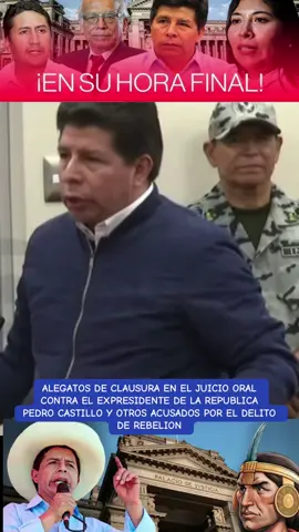 ALEGATOS DE CLAUSURA EN EL JUICIO ORAL CONTRA EL EXPRESIDENTE DE LA REPUBLICA PEDRO CASTILLO TERRONES Y OTROS ACUSADOS POR EL DELITO DE REBELION #noticias #loultimo #peru🇵🇪 #atv #castillo 
