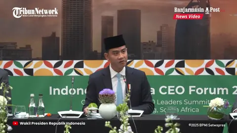 Momen Wapres Gibran Tegaskan Indonesia–Afsel Bebas Visa, Delegasi Langsung Meriah #IndonesiaAfselBebasVisa