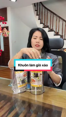 Khuôn giò xào inox #xuhuong #tiktokshop #nguyetviettel #khuongio 