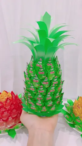 Trái thơm kẹo oishi #tháp_kẹo #trái_thơm #oishi #tết2026 #xuhuong 